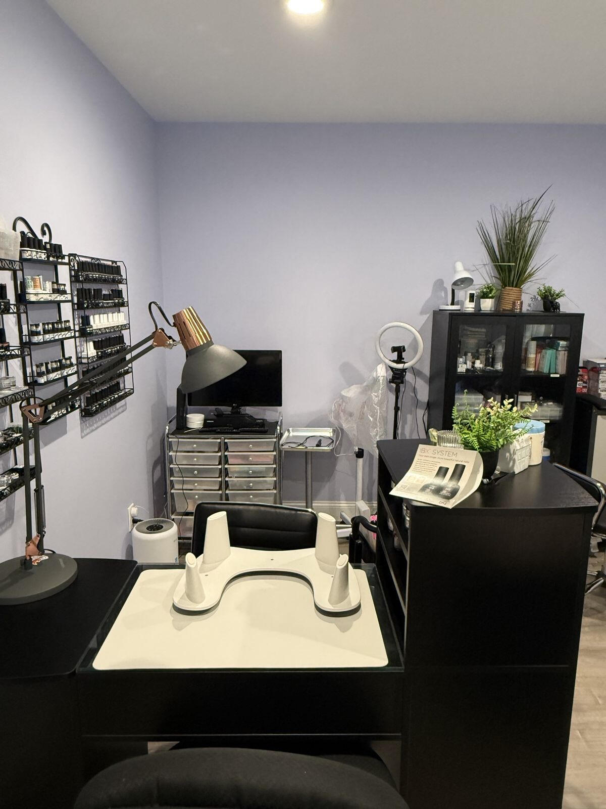 Manicure workstation at Casa De Dee Nails LLC Set up for you, and only you